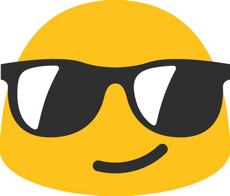 File Emoji U1f60e Svg Cool Blob Emoji Clipart Full Size Clipart