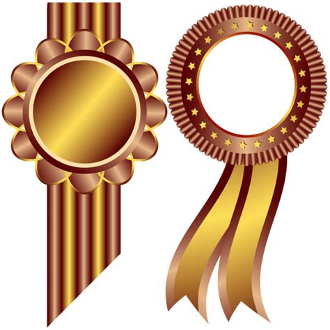 Silvery Award With Ribbon Vector — Stock Vector © Olgadrozd 1296725