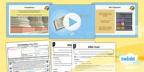 Re Christianity Holy Book Year 4 Lesson Pack 5 Twinkl