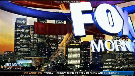 Kttv Fox 11 Morning News At 430am Open October 12 2018 Youtube