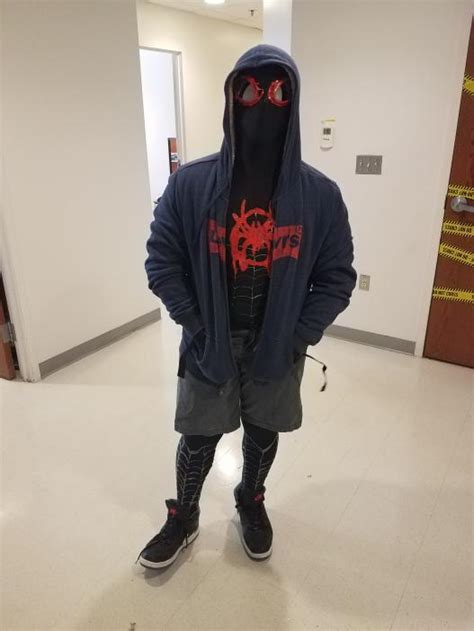 My Homemade Miles Morales Costume Spiderman