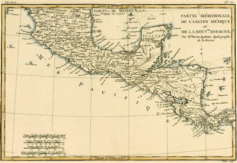 Antique Map Of Southern Mexico Drawing By Guillaume Raynal Fine Art