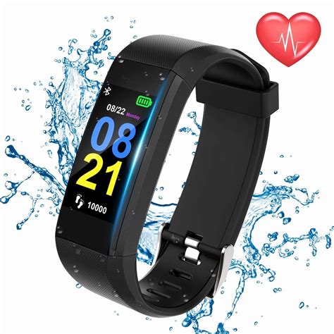 Swimmaxt Fitness Tracker With Heart Rate Monitor Waterproof Activity