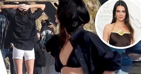 Kendall Jenner Showcases Her Taut Midriff And Supermodel Legs In A Tiny
