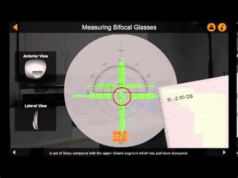 The target image was to have been projected onto a frosted glass plate. 4/5 Measuring Bifocals using a Vertometer - YouTube