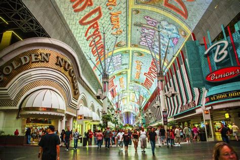 Fremont Street In Las Vegas Nevada Editorial Photo Image Of Landmark