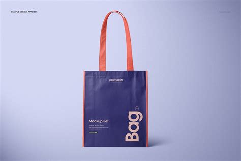 After opening the file insert the background that is already attached inside the archive. Laminated Non-Woven Bag Mockups 2 | Creative Product ...