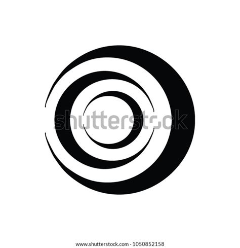 Abstract Black Circle Logo Stock Vector Royalty Free 1050852158