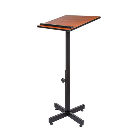 Buy Oef Furnishings Height Adjustable Portable Lectern Stand Cherry