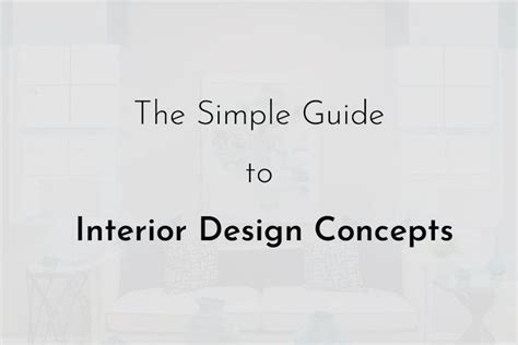 5 Important Interior Design Concepts Simple Guide Interior Design