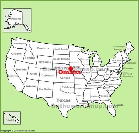 Omaha Nebraska On Us Map Carolina Map