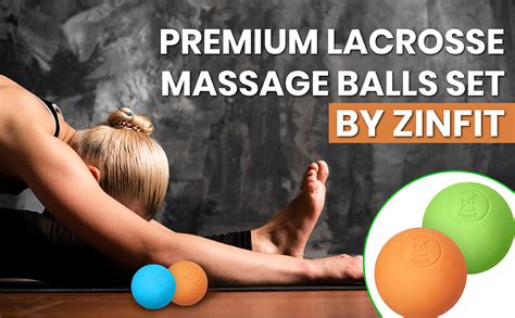 Amazon Com Premium Lacrosse Massage Balls Set By ZinFit Lacrosse Ball For Myofascial Release