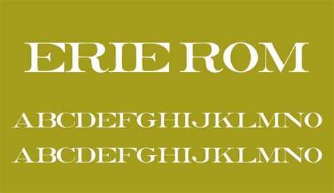 Erie Roman Free Font