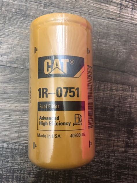1 New Cat 1r 0751 Fuel Filter Sealed Made In Usa Caterpillar 1r0751 Oem