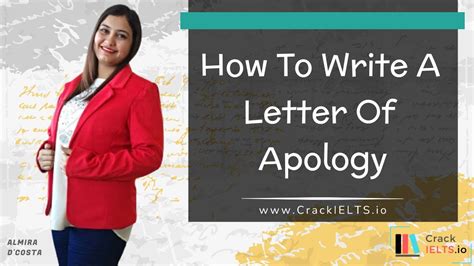 How To Write A Letter Of Apology Ielts Writing Task 1 General