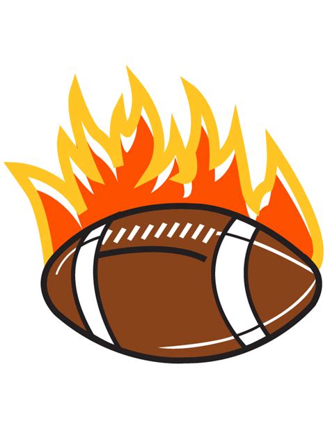 Flaming Football Temporary Tattoo Ships In 24 Hours