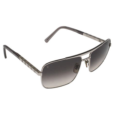 Louis Vuitton Black Silver Z0260u Attitude Gradient Aviator Sunglasses Louis Vuitton The