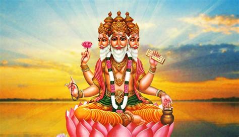 Brahma The Creator Hindu God Of Creation Lord Brahma