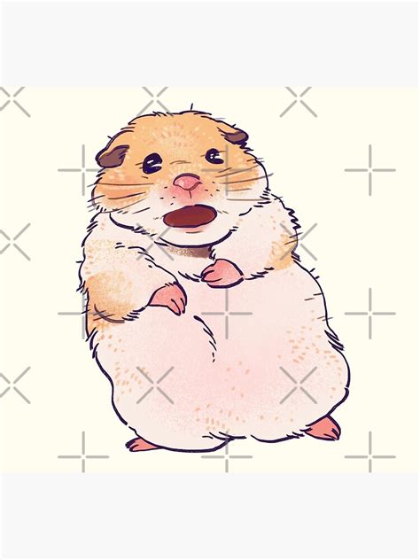 I Draw Shook Scared Screaming Hamster Funny Animal Meme