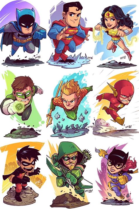 Dc Characters By Derek Laufman Marvel Cartoons Dc Comics Wallpaper
