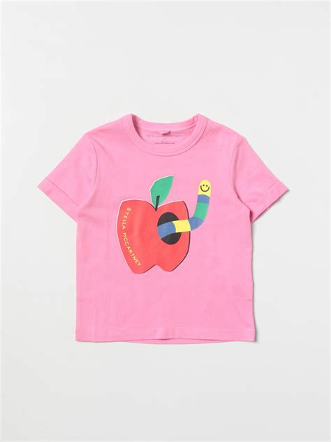 Stella Mccartney T Shirt For Girls Pink Stella Mccartney T Shirt