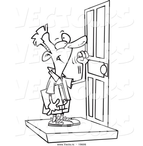 person knocking on door clipart clipart