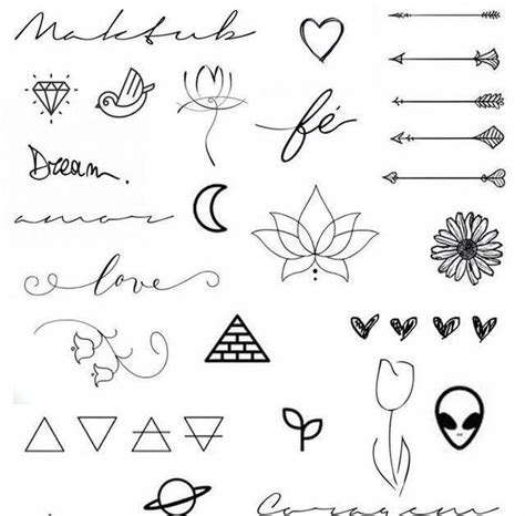 Small Tattoo Designs For Girls On Paper Rectangle Circle