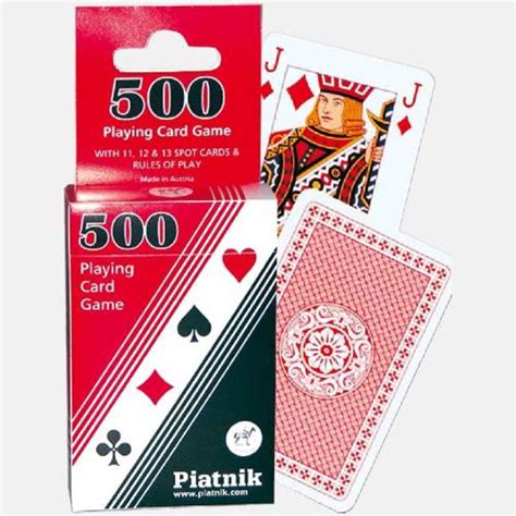 500 Playing Card Game From Who What Why