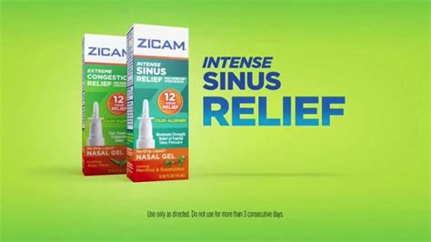 Zicam Tv Commercial Extreme Congestion And Intense Sinus Relief Ispottv