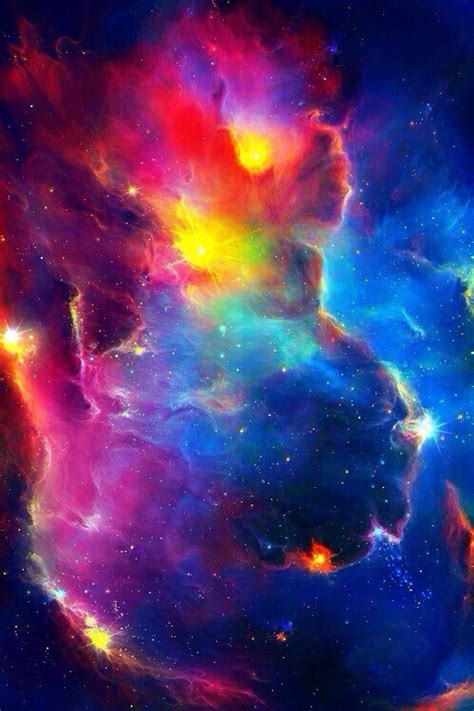 Rainbow Nebula Galaxy Background Pics About Space Space Iphone