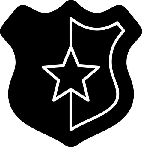 Police Badge Vector Icon Design 16958528 Vector Art At Vecteezy