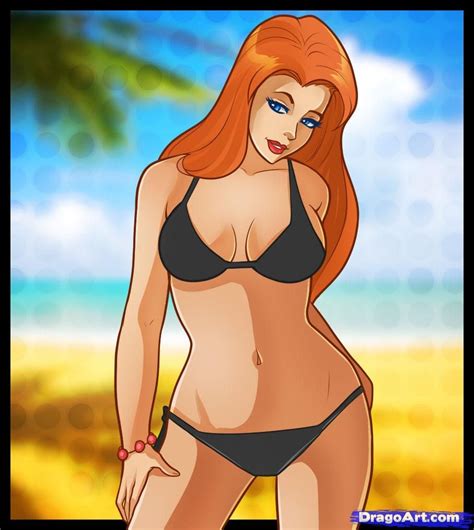 Beach Bikini Cartoons Bikini Drawing Guided Drawing Girl Cartoon