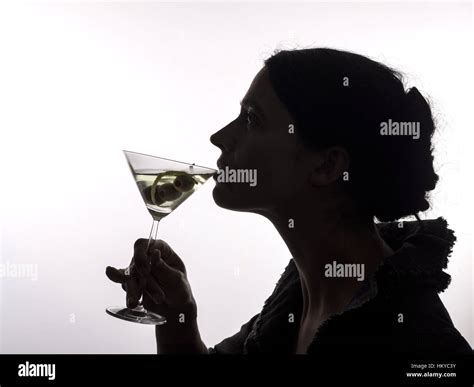 Martini Glass And Woman Hi Res Stock Photography And Images Alamy