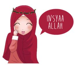 Anda dapat berbagi paket stiker dengan teman, sahabat, saudara dan keluarga whatsapp anda. Kartun Muslimah sticker #10307827 | Kartun