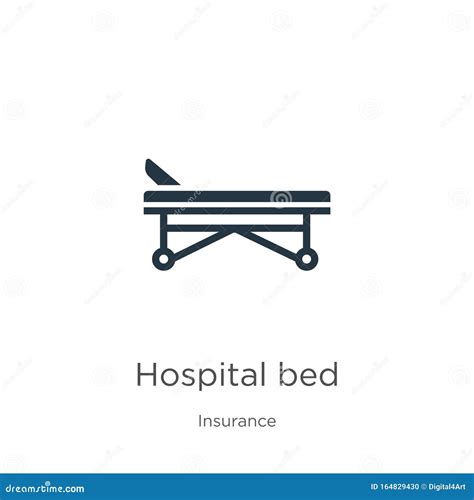 Hospital Bed Icon Vector Trendy Flat Hospital Bed Icon From Insurance