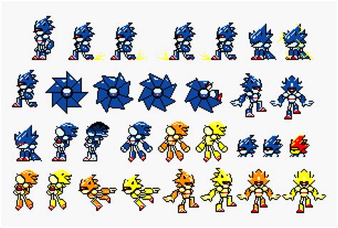 My Mecha Sonic Sprite Sheet By Nazo0202 On Deviantart Images