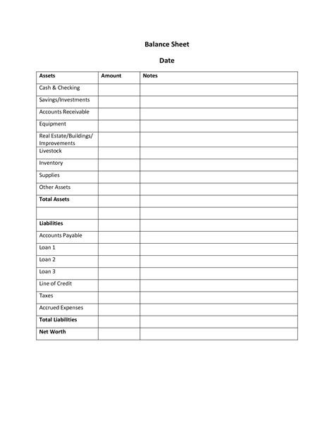 Profit And Loss Statement Template Google Sheets