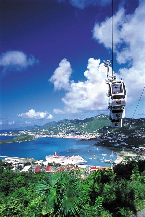 Paradise Point Skyride In St Thomas Us Virgin Islands