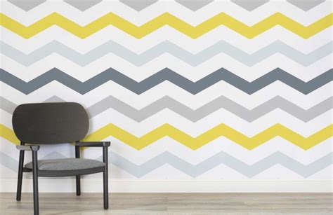 Contemporary Chevron Self Adhesive Wallpaper By Oakdene Designs Grey