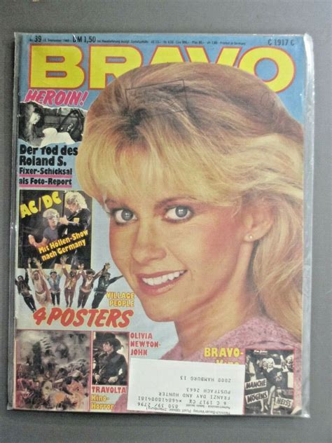 Bravo Magazine Sept 1980 Olivia Newton John On Cover Acdc And More