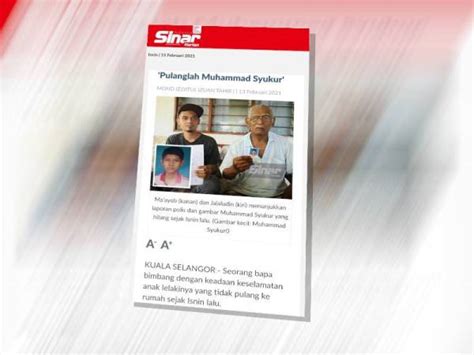 Sinar harian merupakan sebuah akhbar berbahasa melayu di malaysia. EDISI - Page 1 - SINAR HARIAN