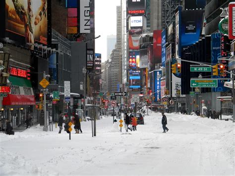 Download Winter Snow Storm New York City Times Square Public Domain