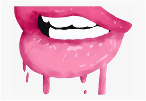 Lips With Gold Teeth Svg