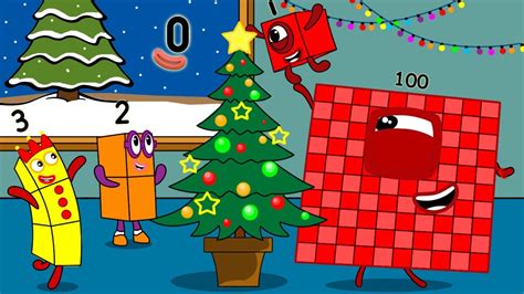 Nb 0 1 2 3 100 Joy To Welcome Christmas And Happy New Year Numberblocks