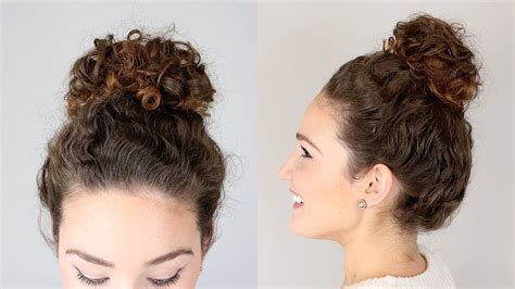 How To Do A Perfect Messy Bun With Curly Hair