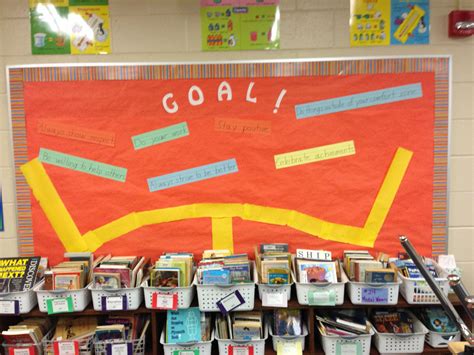 Goal setting bulletin board. | Guidance lesson plans, Setting lesson plans, Goal setting lessons