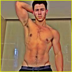 Nick Jonas Goes Shirtless In Buff Post Workout Photo Jonas Brothers