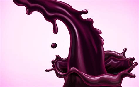 Purple Juice Splash Effect Vector Free Download
