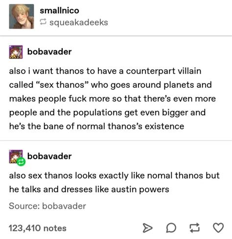 Sex Thanos R Tumblr
