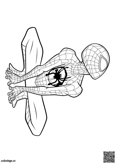 Miles Morales Spider Man Coloring Pages Sketch Coloring Page